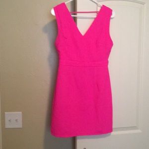 Hot pink dress
